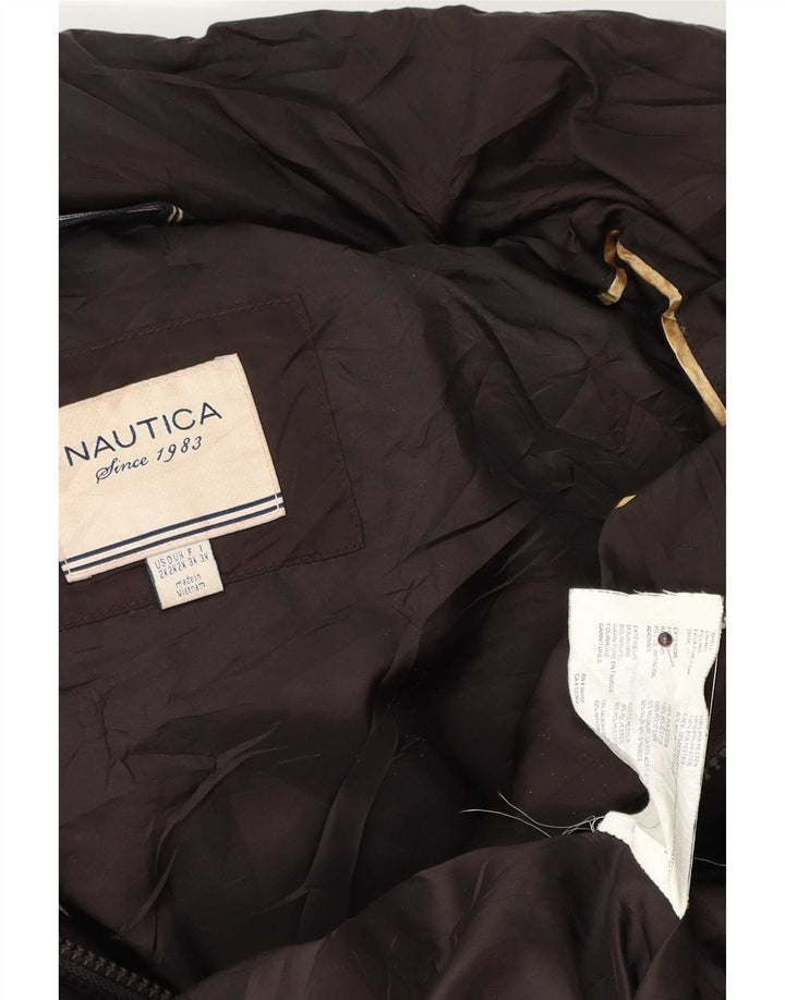 Женская утепленная куртка Nautica с капюшоном UK 20 2XL Коричневый полиэстер