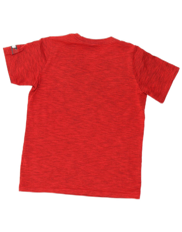 Футболка с рисунком Nike Dri Fit для мальчиков 10–11 лет, средний красный в крапинку