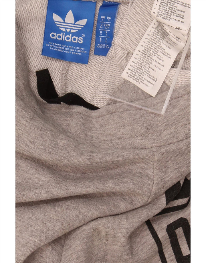 ADIDAS Mens Graphic Sport Shorts Small  Grey Cotton Vintage Adidas and Second-Hand Adidas from Messina Hembry 