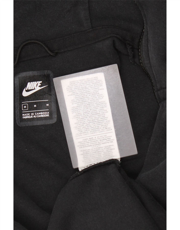 Мужской свитер с капюшоном на молнии Nike среднего размера, черный, хлопок