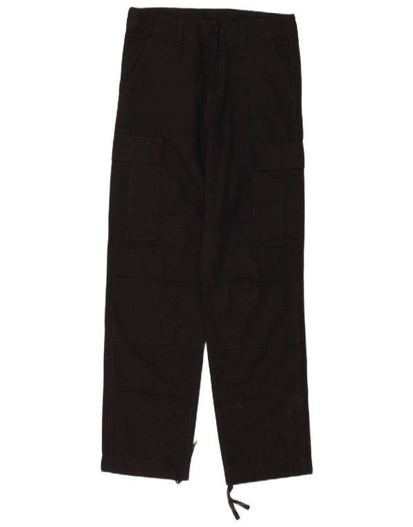 Мужские прямые повседневные брюки Carhartt W30 L32, черные, хлопковые