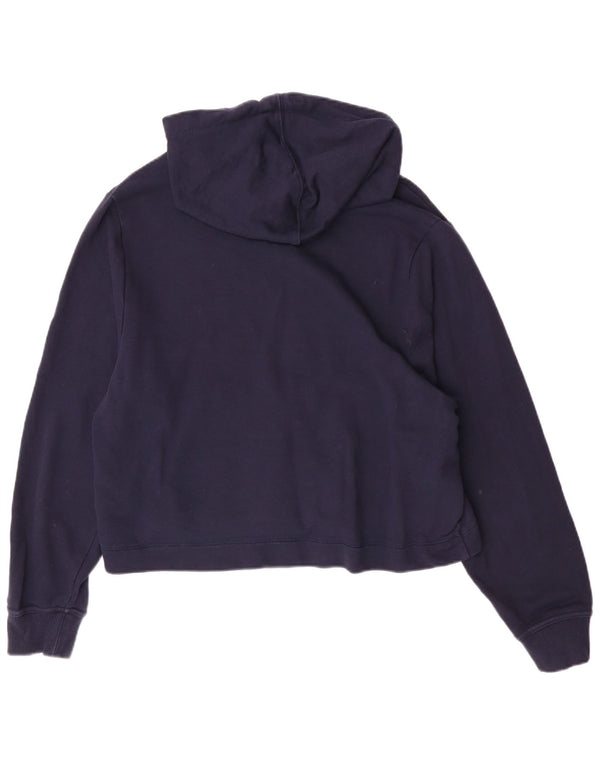 Женский джемпер с капюшоном Tommy Hilfiger UK 14, средний темно-синий, хлопок