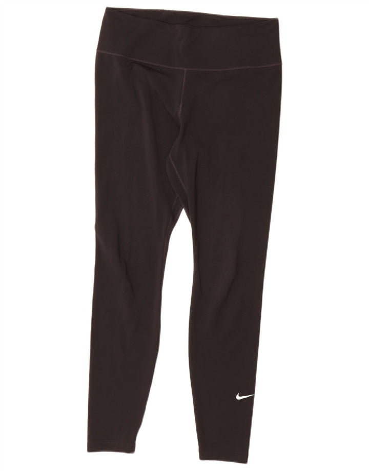 Женские леггинсы Nike Dri Fit UK 12, средние, черные