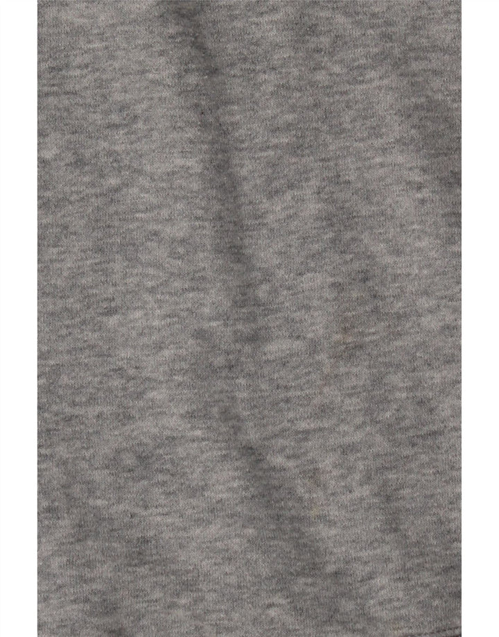 CALVIN KLEIN Womens Graphic Roll Neck Sweatshirt Jumper UK 14 Medium Grey Vintage Calvin Klein and Second-Hand Calvin Klein from Messina Hembry 