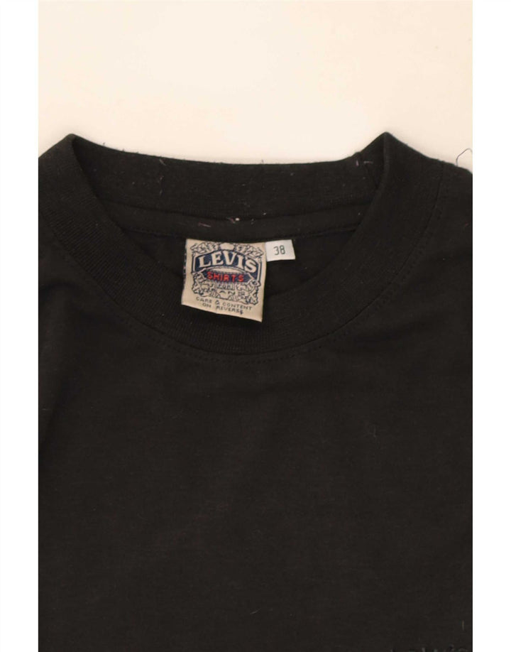 Мужская футболка Levi's Top UK 38, средний черный полиэстер