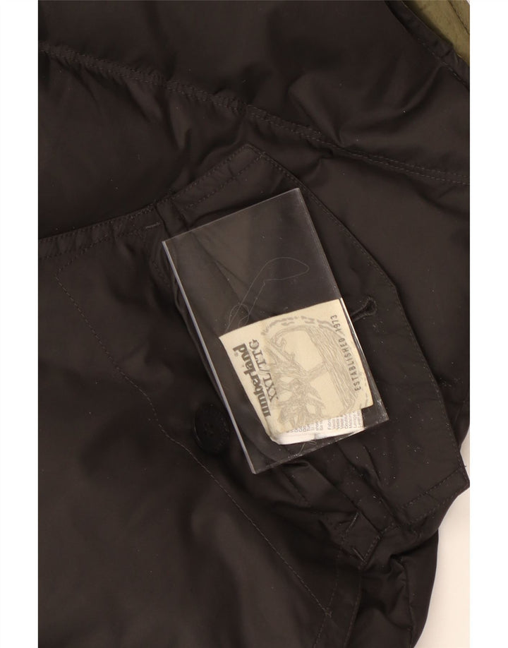 Мужской двусторонний жилет с подкладкой TIMBERLAND UK 44 2XL, нейлон цвета хаки с цветными блоками