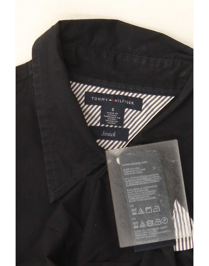 Женская рубашка Tommy Hilfiger US 6, средний черный хлопок