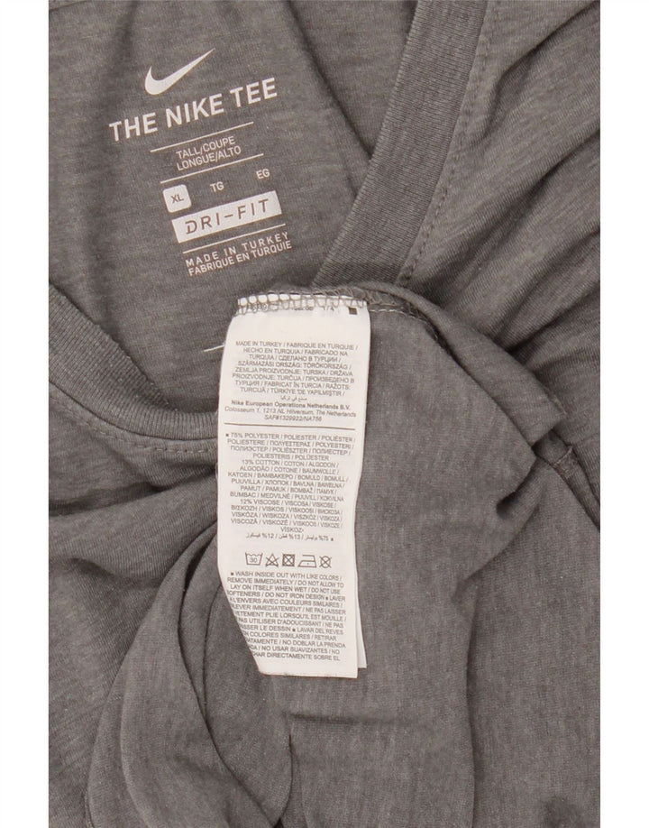 Мужская футболка Nike Tall Top XL, серый полиэстер