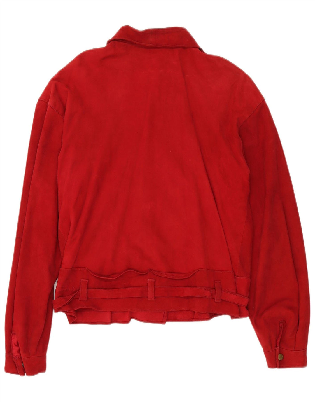 ВИНТАЖНЫЙ комплект из 2 женских замшевых юбок UK 14, средний W30, красная кожа