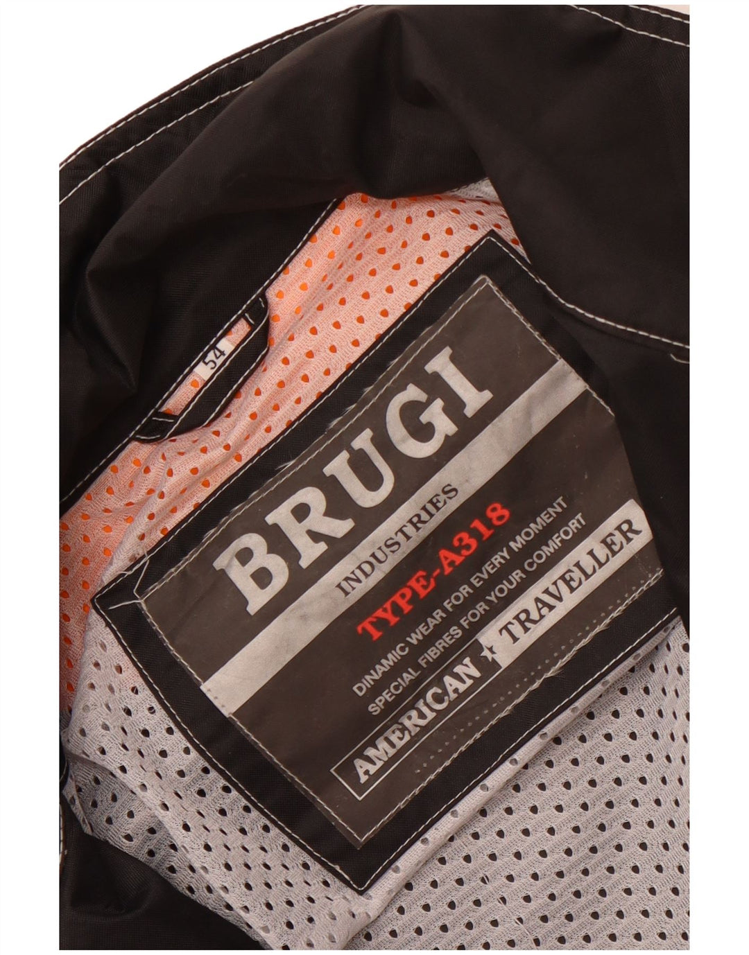 Мужская дождевик Brugi IT 54 2XL Черный с цветными блоками