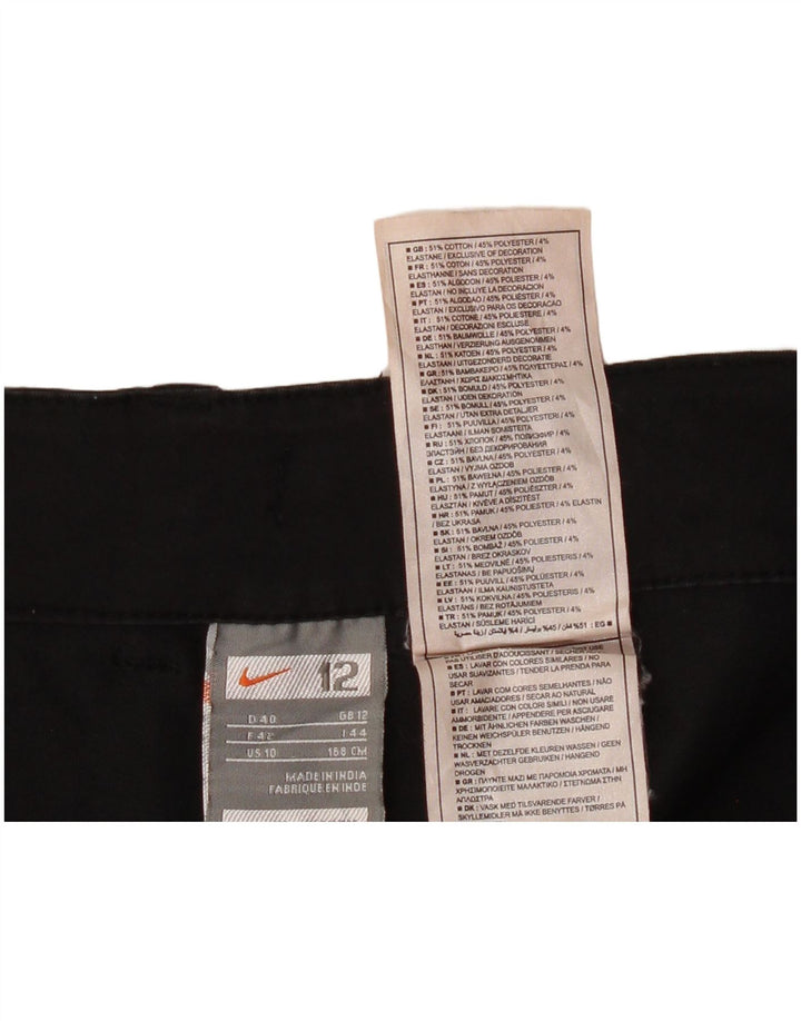 Женские шорты-карго Nike UK 12 Medium W36, черные, хлопковые