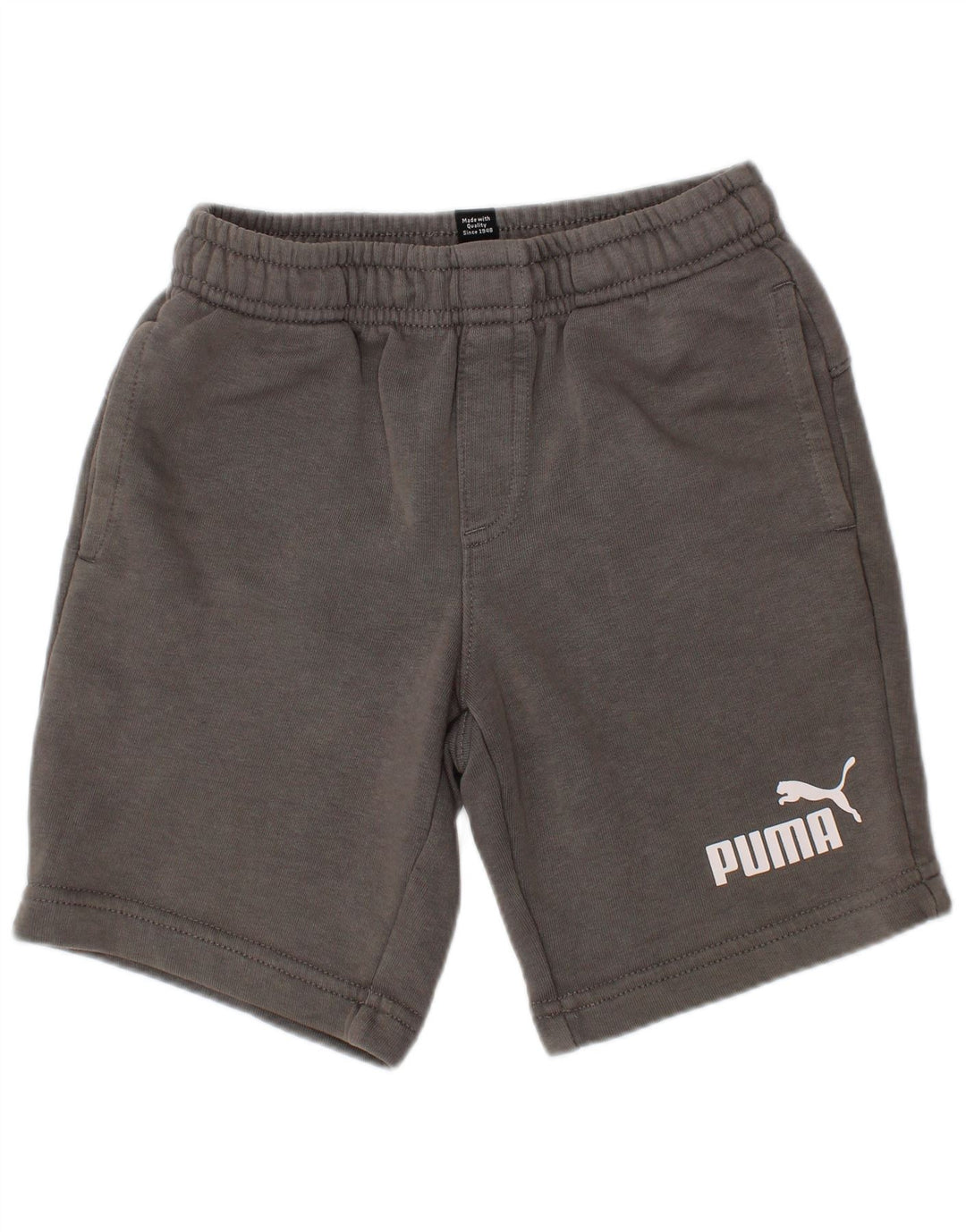 PUMA Boys Graphic Sport Shorts 5-6 Years  Grey Cotton