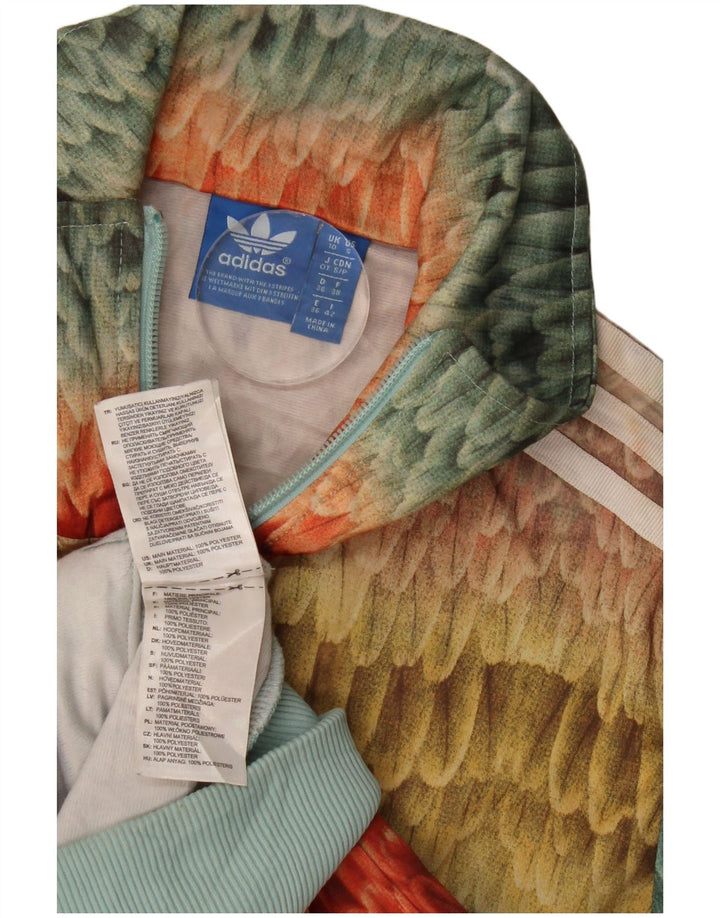 Женский спортивный костюм Adidas Top Jacket UK 10, маленький разноцветный с геометрическим узором
