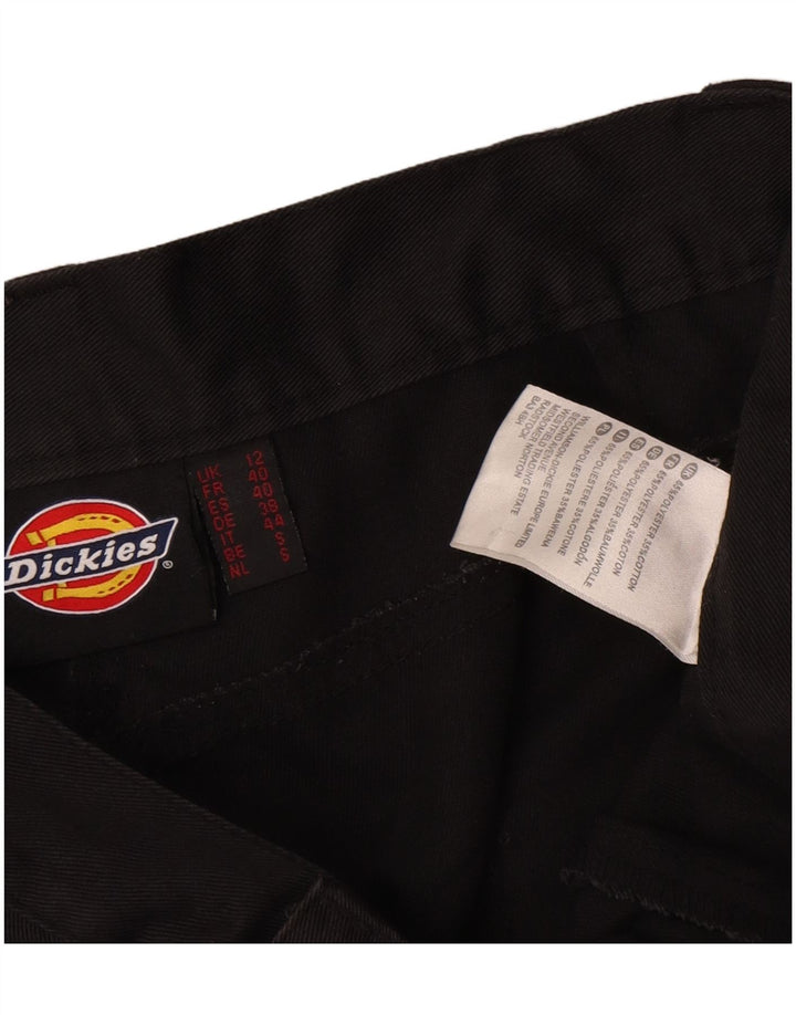 Женские прямые брюки карго Dickies UK 12, средние W36 L31, черный полиэстер