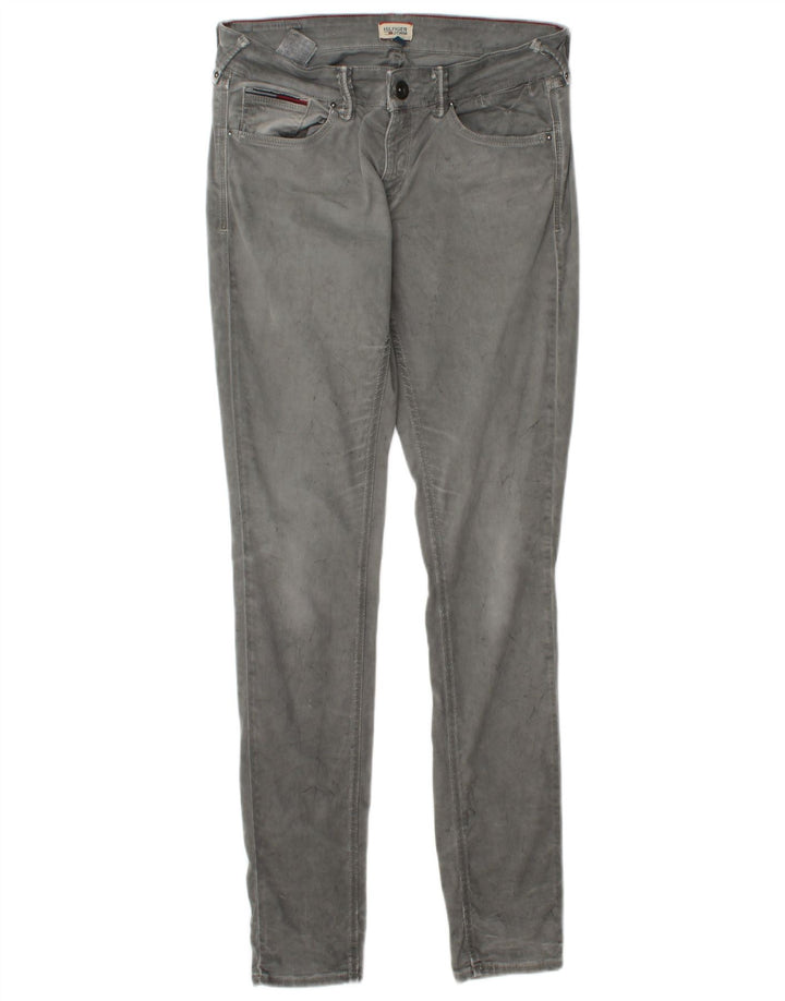 TOMMY HILFIGER Женские джинсы скинни W31 L34 Серый хлопок