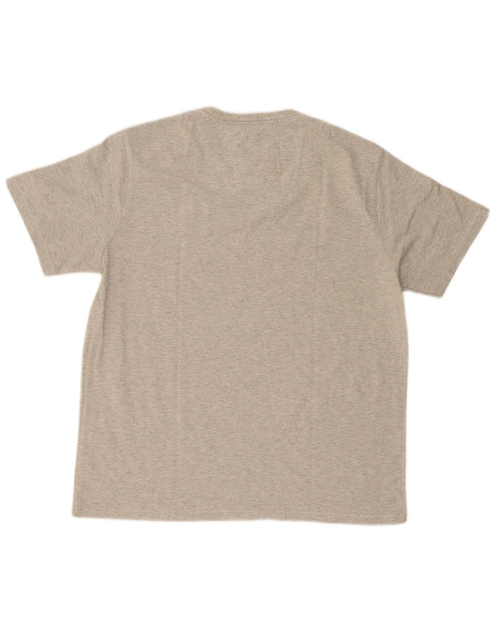 Мужская футболка FAT FACE с рисунком, большой серый хлопок с крапинками