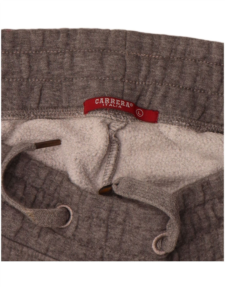 CARRERA Женский спортивный костюм Брюки Джоггеры UK 14 Большой серый хлопок