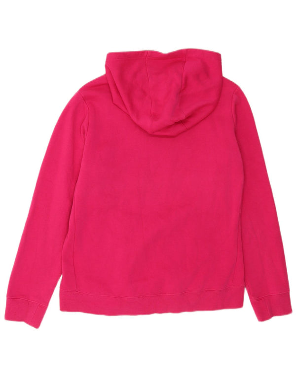 Nike Girls Graphic Hoodie Jumper 13-14 Years XL Pink Cotton