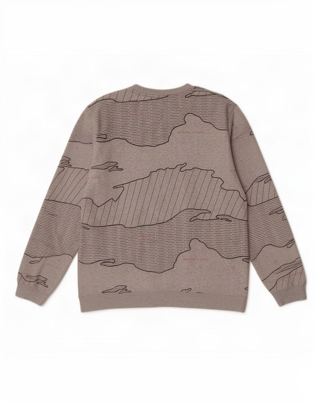 Мужской свитшот Scotch & Soda с абстрактным узором, большой серый хлопковый джемпер