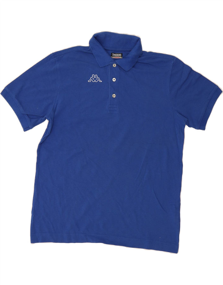 KAPPA Mens Polo Shirt Large Blue Cotton Vintage Kappa and Second-Hand Kappa from Messina Hembry 