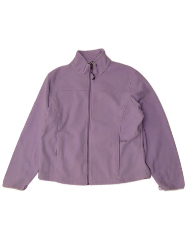 Женская флисовая куртка с подкладкой L.L.Bean UK 16, большая фиолетовая