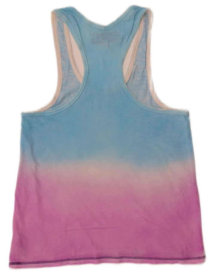 Мужской жилет Superdry с рисунком, маленький синий, хлопок с цветными блоками