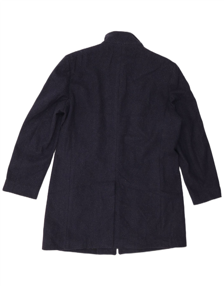 Мужское пальто Marks & Spencer UK 42 XL темно-синее шерстяное