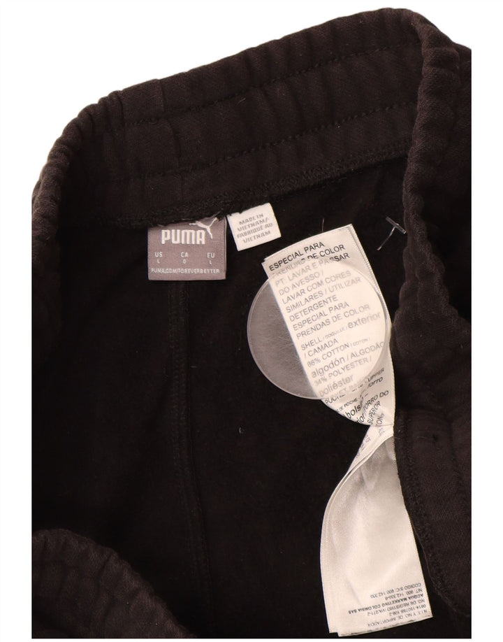 Мужские спортивные брюки PUMA, большие черные хлопковые брюки для бега