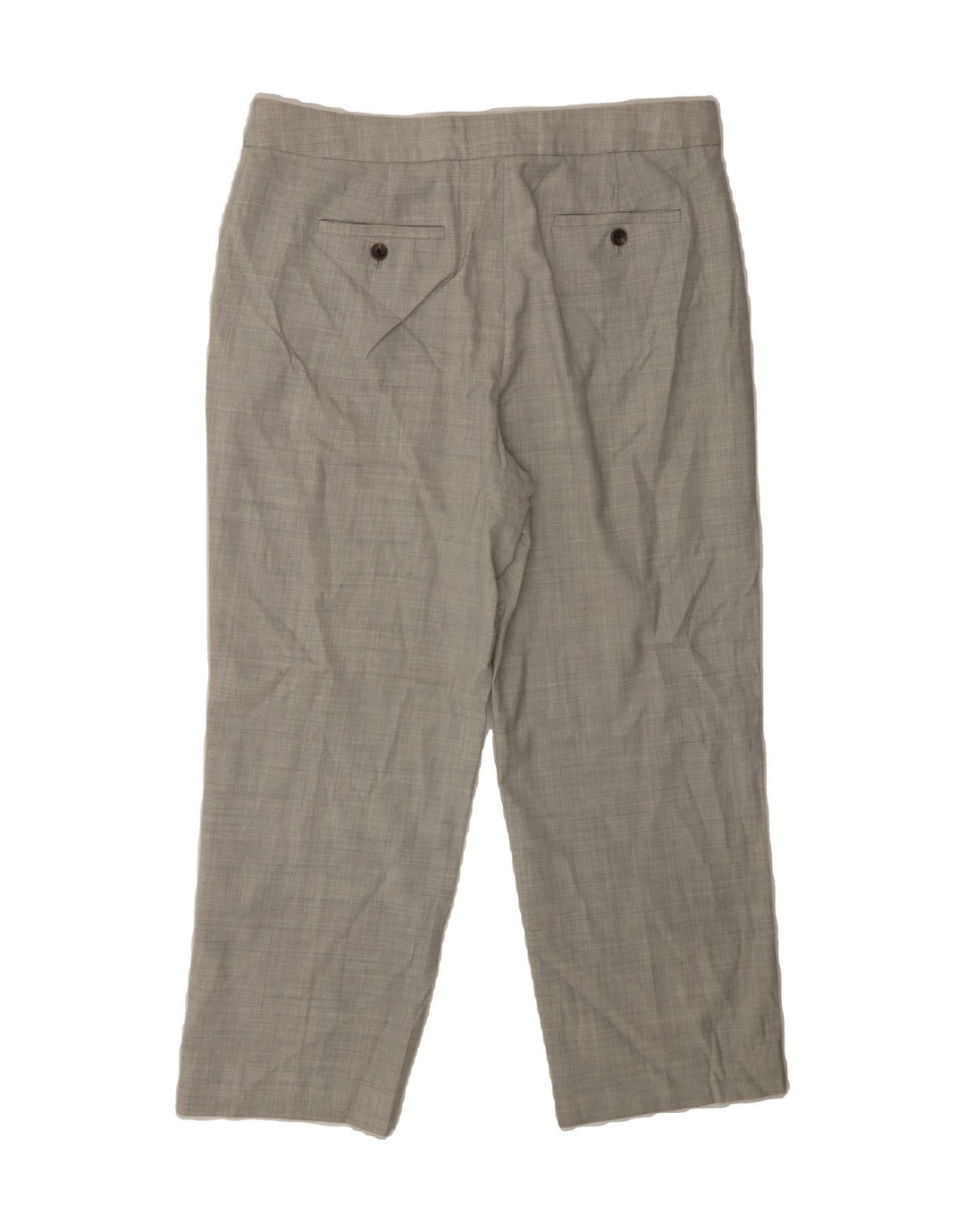J. CREW Womens Straight Chino Trousers US 8 Medium W30 L24 Grey Check Wool Vintage J. Crew and Second-Hand J. Crew from Messina Hembry 