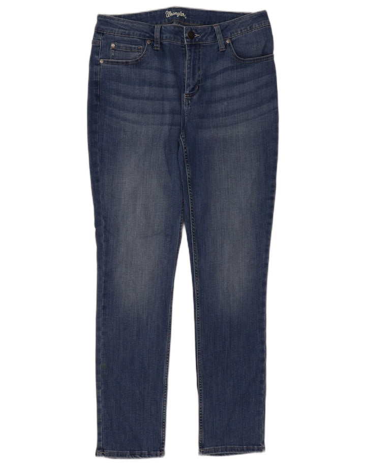 Женские узкие джинсы Wrangler США 10, большие размеры W30 L29, синие, хлопок