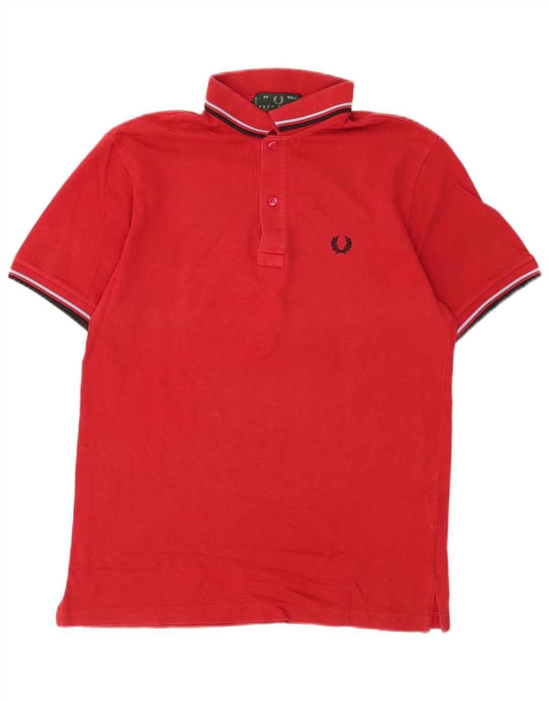 Мужская рубашка-поло Fred Perry, хлопок среднего красного цвета