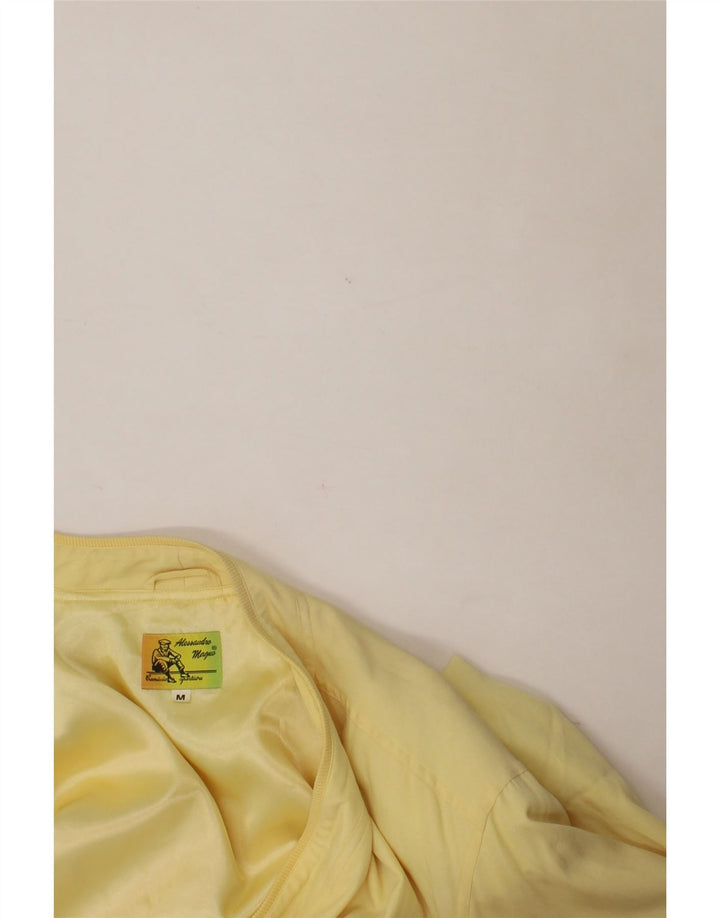 ALESSANDRO MAGNO Mens Bomber Jacket UK 38 Medium Yellow Vintage Alessandro Magno and Second-Hand Alessandro Magno from Messina Hembry 