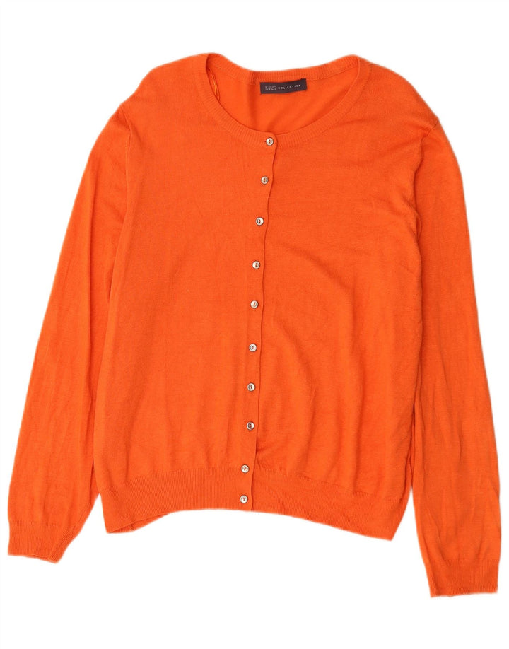 Женский кардиган Marks & Spencer UK 18 XL Оранжевый