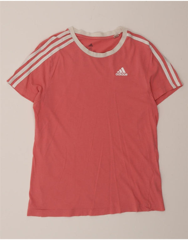 Женская футболка свободного кроя Adidas Top UK 4/6 XS Розовый хлопок