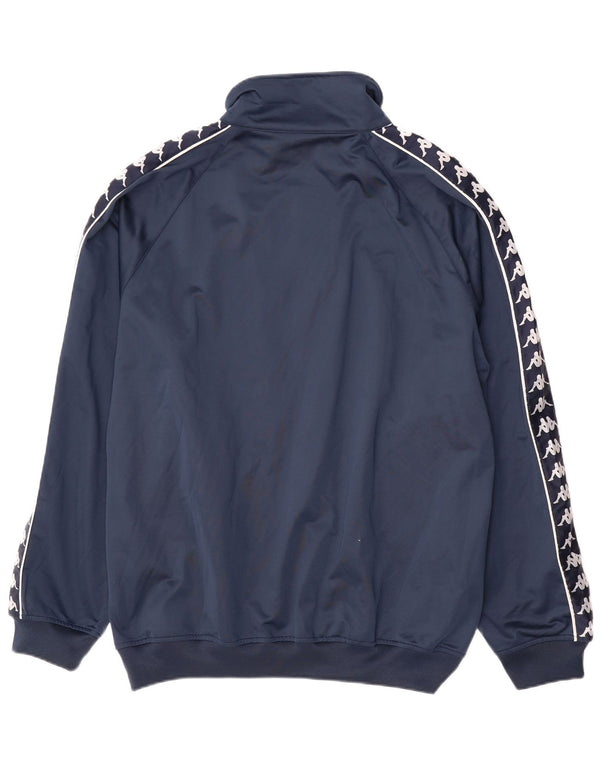 KAPPA Мужской спортивный костюм с графическим рисунком, верхняя куртка 2XL, темно-синий, с цветными блоками