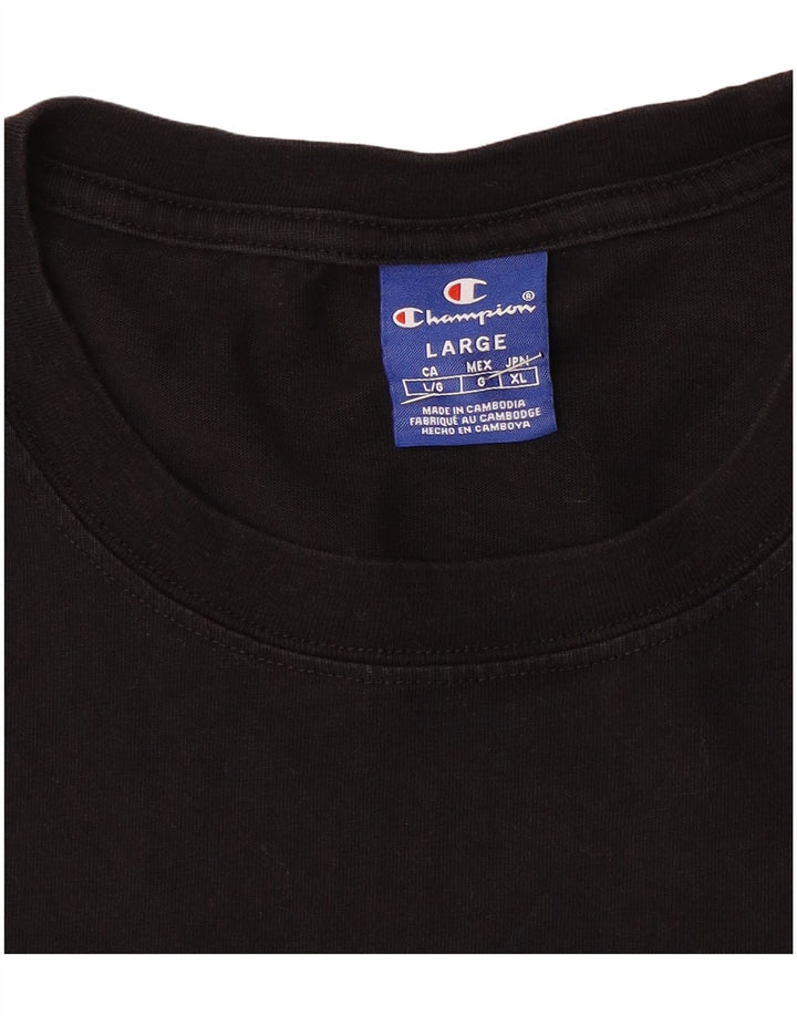 Мужской топ с длинным рукавом Champion, большой черный
