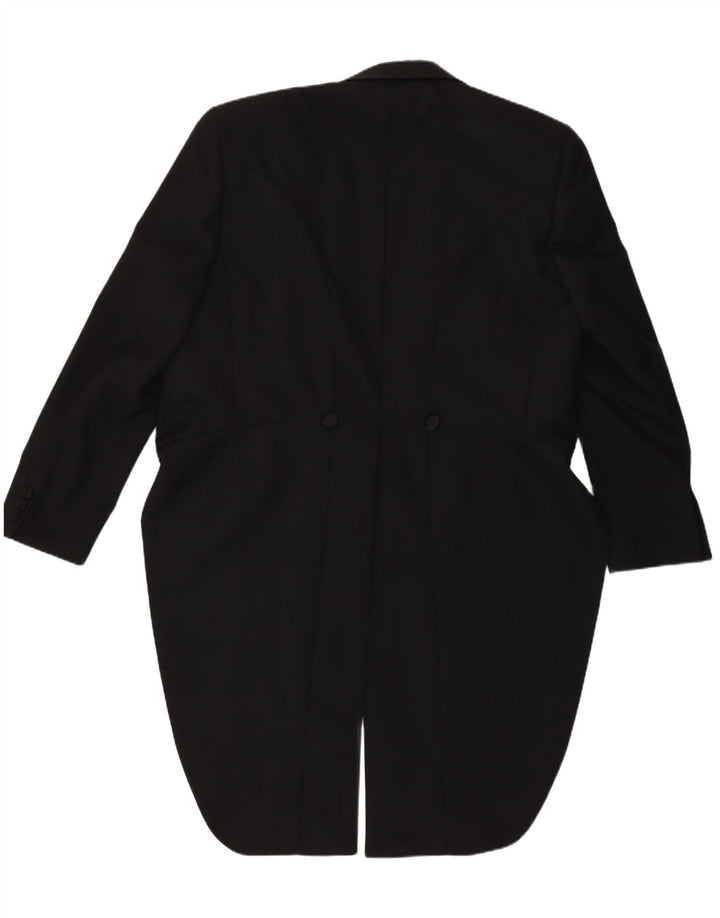 Винтажный мужской фрак-пиджак EU 50, большой черный полиэстер