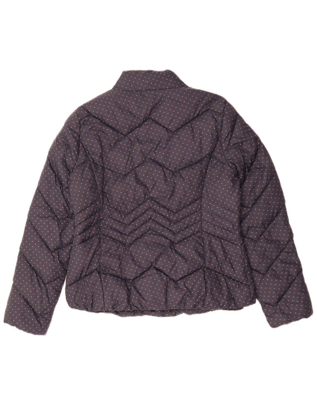 Женская стеганая куртка Diana Gallesi UK 16, большой темно-синий пятнистый полиамид