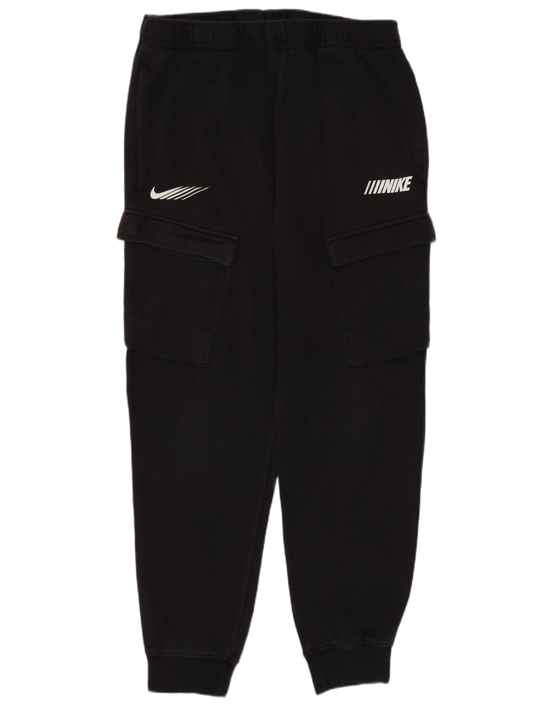 Мужские спортивные брюки-карго с графическим рисунком Nike, джоггеры, средний черный, хлопок