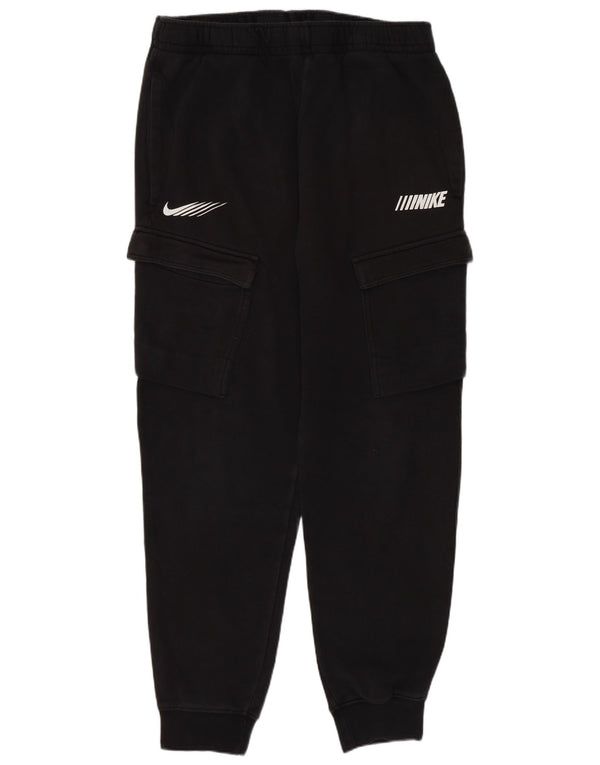 Мужские спортивные брюки-карго с графическим рисунком Nike, джоггеры, средний черный, хлопок
