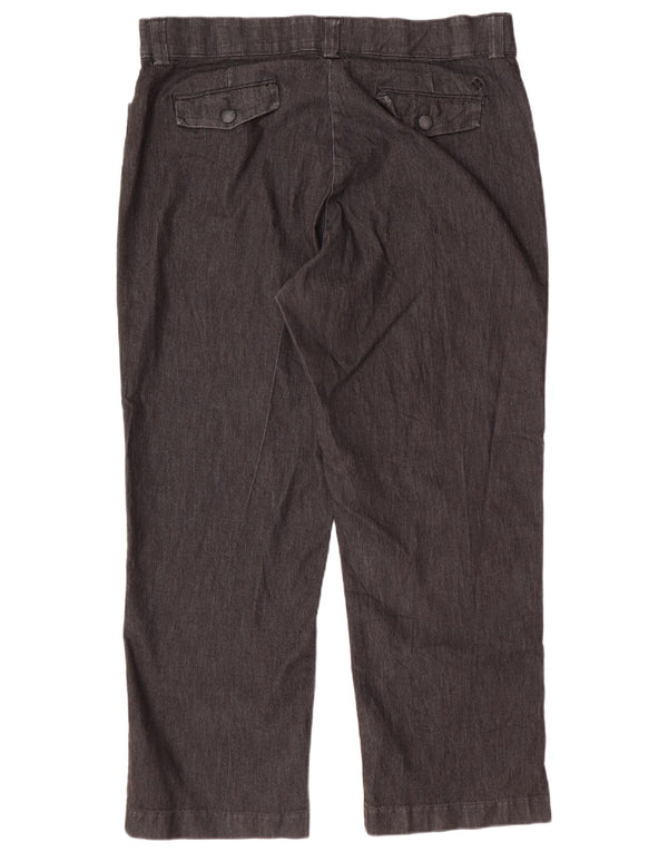 Женские прямые повседневные брюки LEE для миниатюрных размеров, США 20, 3XL, W40, L28, серый хлопок