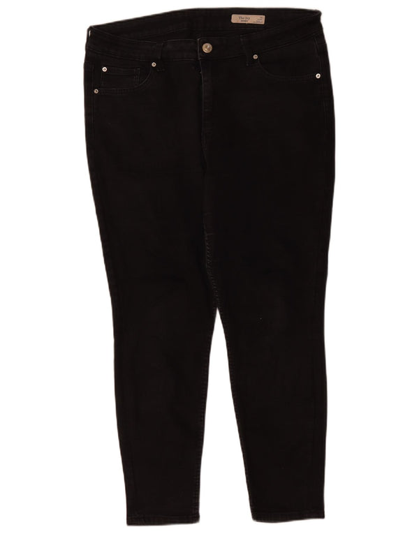 Женские джинсы скинни Marks & Spencer The Ivy UK 16, большие W32 L26, черные