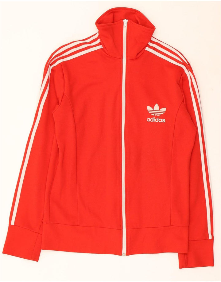 Женский спортивный костюм Adidas Top Jacket UK 12, средний красный хлопок, красный