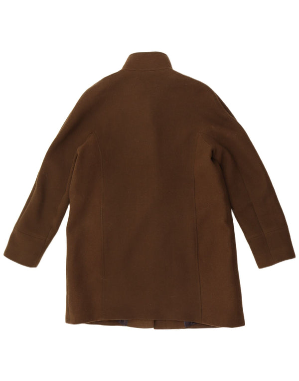 Hobbs Womens Overcoat UK 14 Large Khaki Wool