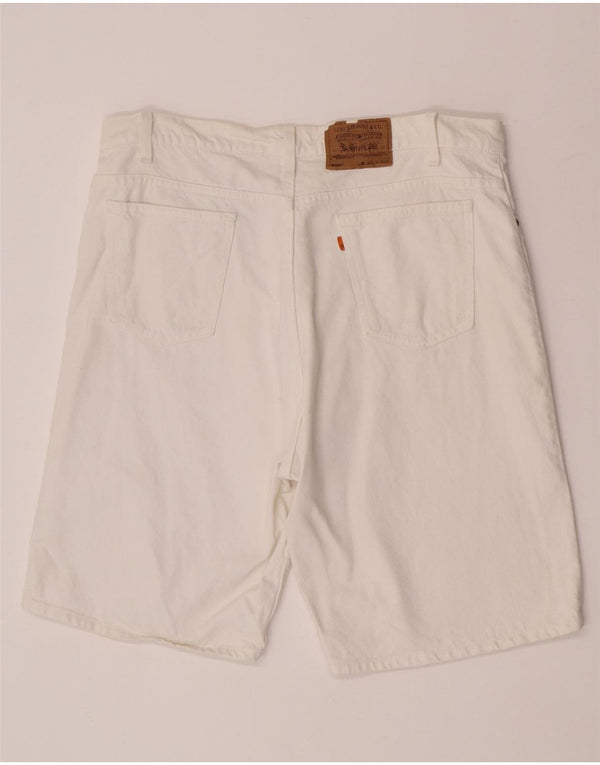 Мужские джинсовые шорты Levi's 550 W40 XL, белый хлопок