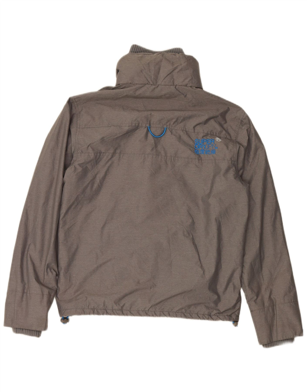 SUPERDRY Мужская ветровка-ветровка UK 38 Средний серый нейлон