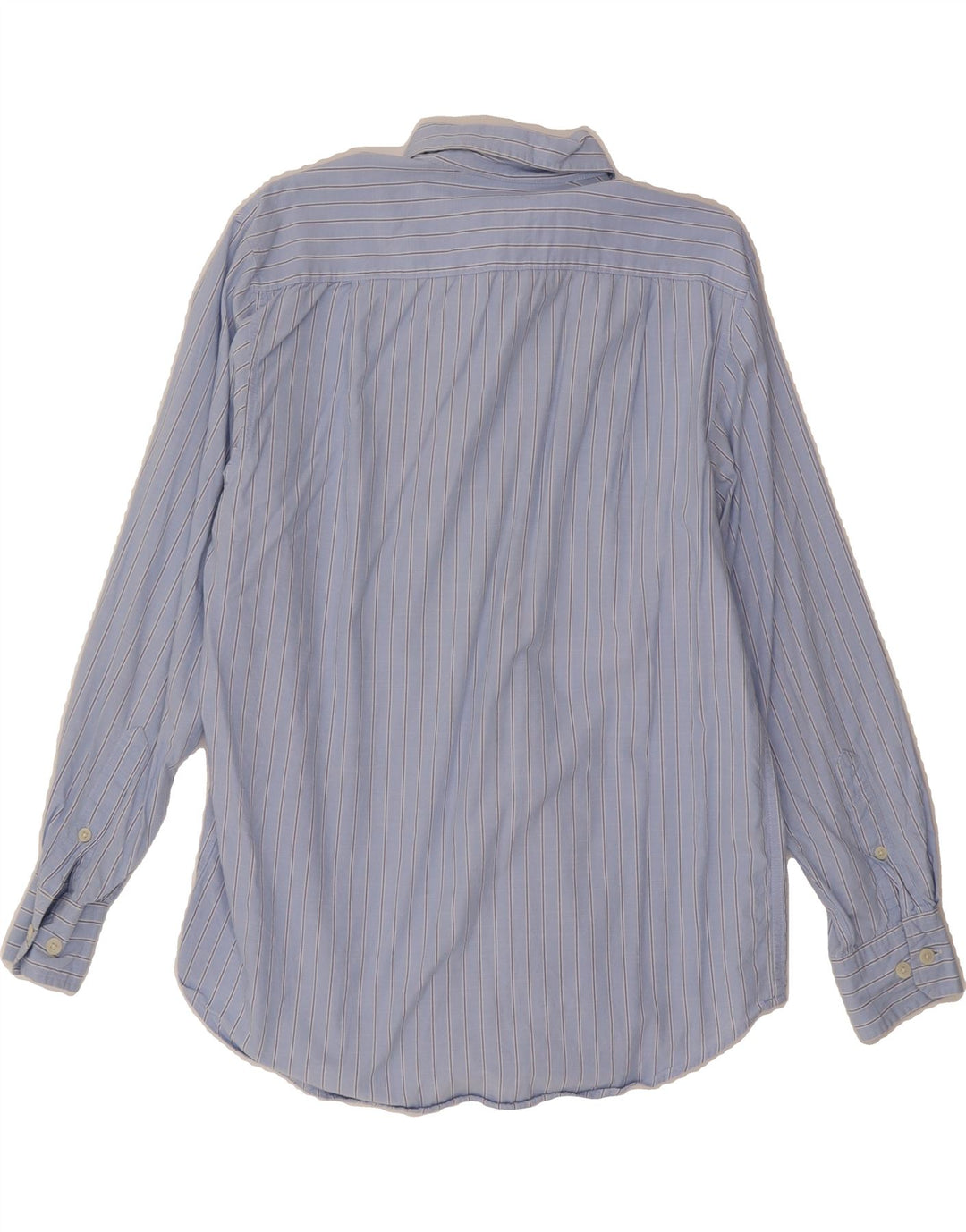 IZOD Mens Shirt Medium Blue Pinstripe Cotton Vintage Izod and Second-Hand Izod from Messina Hembry 