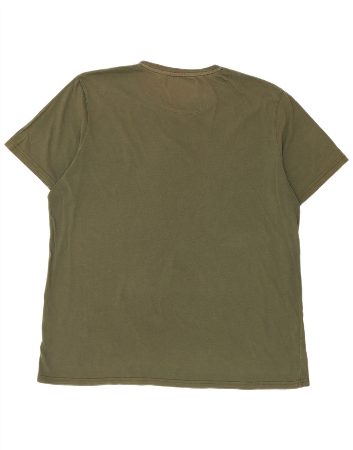 Мужская футболка Lyle & Scott Top 2XL, хлопок цвета хаки
