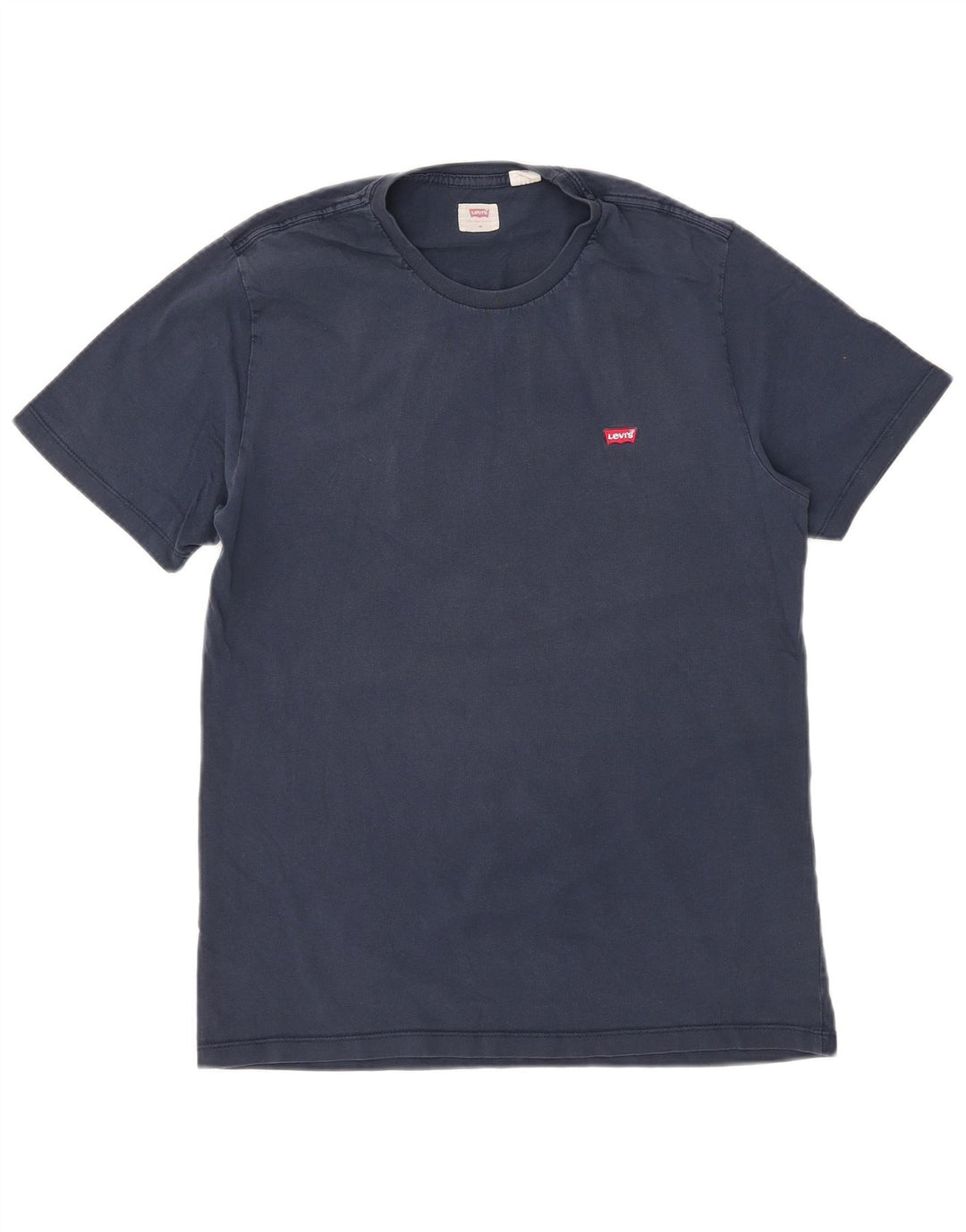 Мужская футболка Levi's Top среднего размера, темно-синяя, хлопковая