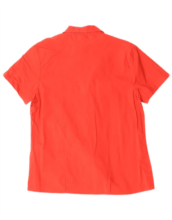 Женская рубашка с коротким рукавом Dack's UK 18 XL, красный хлопок